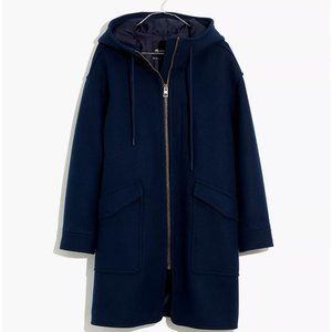 Madewell Lynnford Coat in Insuluxe Navy Blue (NWT with tags)